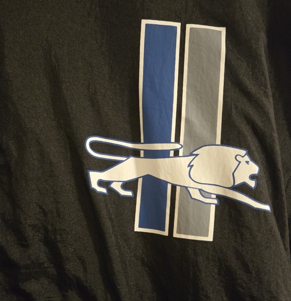 Detroit Lions Throwback Half Zip Wind Breaker - 3X - Picture 5 of 12